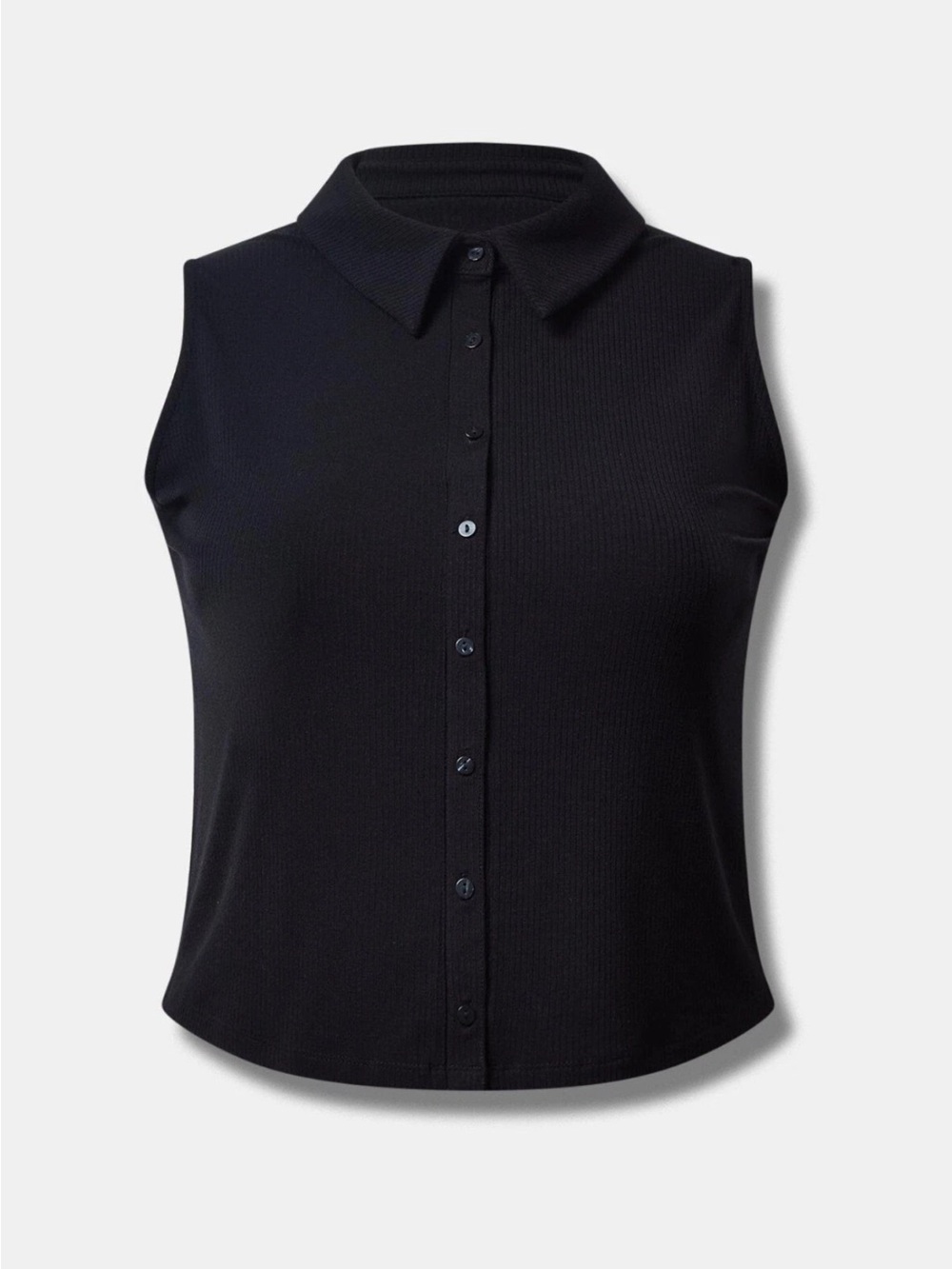 Torrid Size 6 Collared Button Up Sleeveless Top